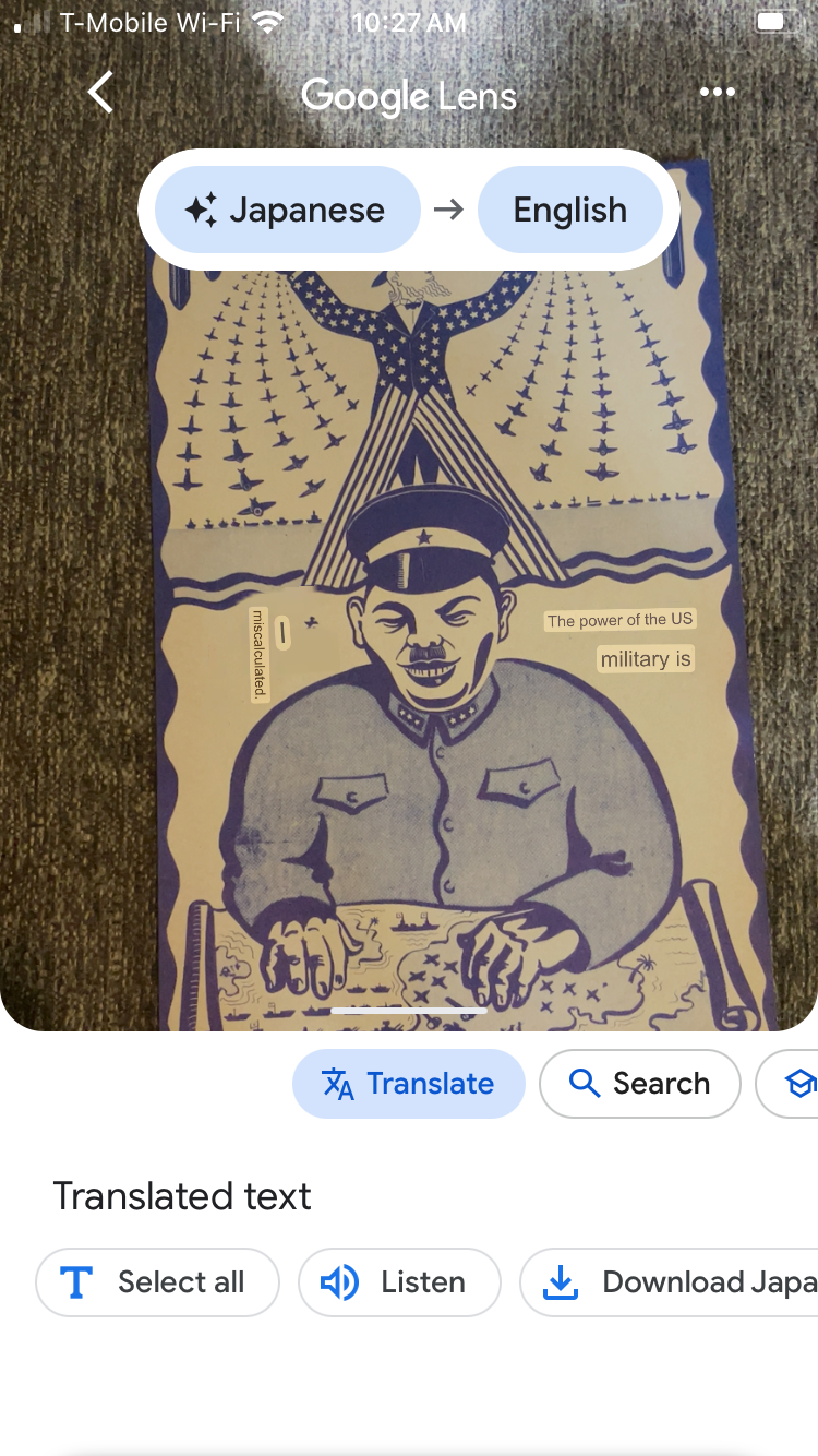 Authentic Original WW2 Leaflet US JAPAN WAR Pearl Harbor Propaganda #2042 8”x5”