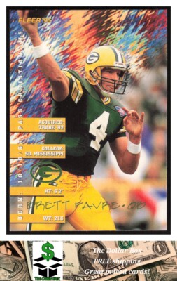 1995 Fleer Shell FACT #12 Brett Favre - Green Bay Packers