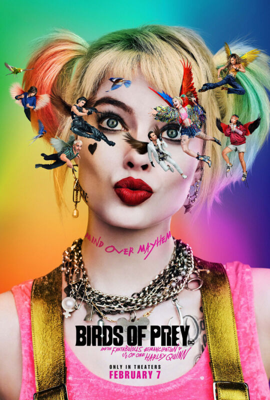 Birds Of Prey Movie Poster 2 Sided Original 27x40 Margot Robbie Harley Quinn