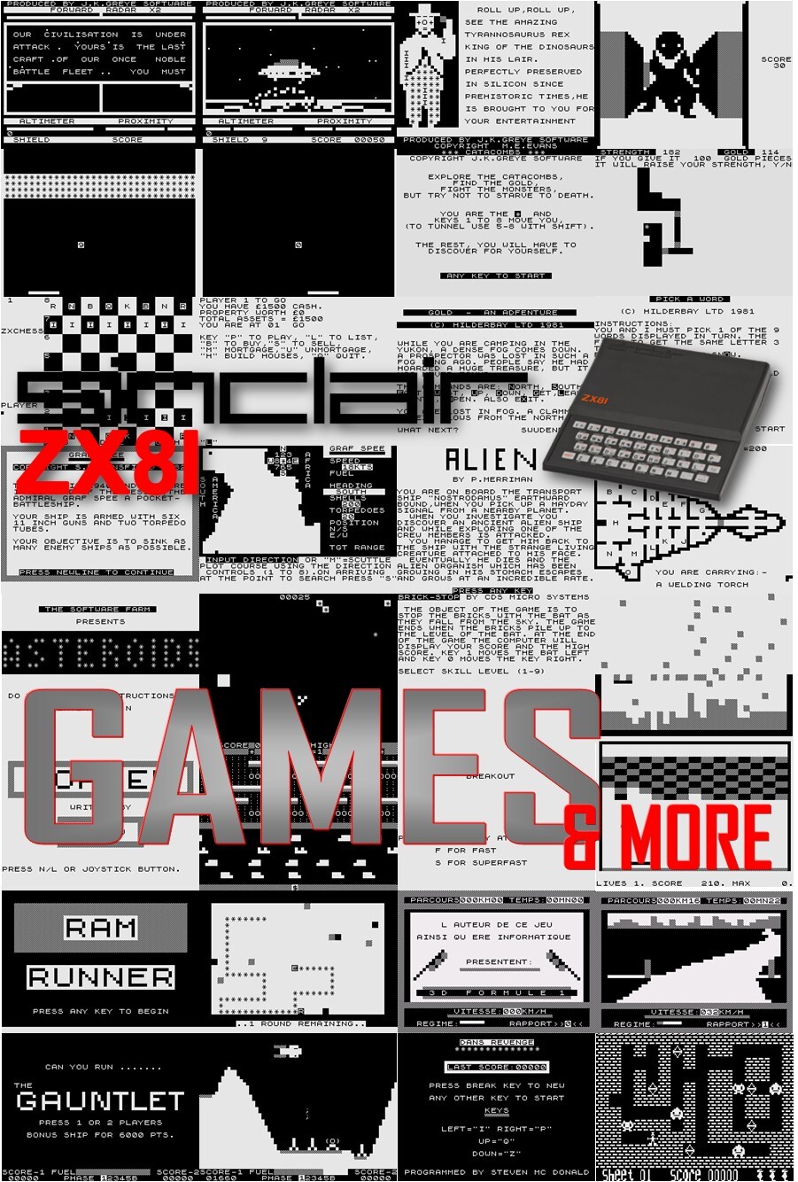 レア！+81 vol.1 : autumn 1997 SINCLAIR ZX-81 -- GAMES & MORE # AUSWAHL # 🔔 UPDATE: 26. 7