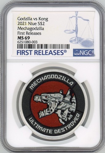 【MoNeページ】 GODZILLA VS KONG MECHAGODZILLA 2021 NIUE 1oz SILVER COIN $2