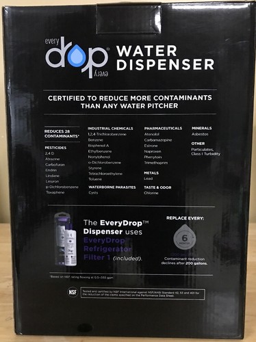 New In Box!  Whirlpool EveryDrop Water Dispenser White EDRD101G1W