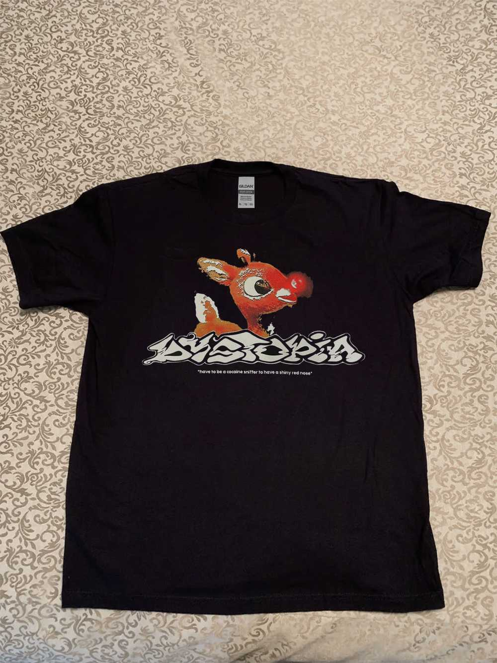 Dystopia Findsleep band tee shirt Black cotton reprint Black All sizes PA7657