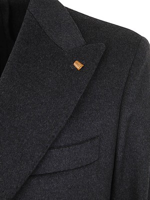 Pre-owned Sartoria Latorre Enzo Double Breasted Coat In Gray