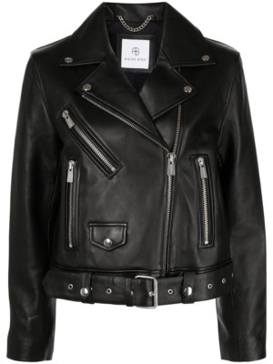 Women's Anine Bing Benjamin Leather Moto Jacket, Style#A010050000, Size M, $1100