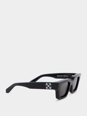 Pre-owned Off-white Oeri126s24pla0011007 Virgil Black Dark Grey Sunglasses