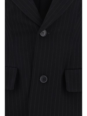 Pre-owned Balenciaga Blazer Jacket In Black/white