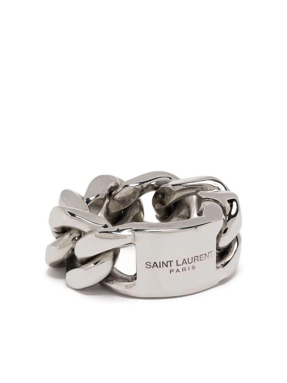 Saint laurent silver ring best sale