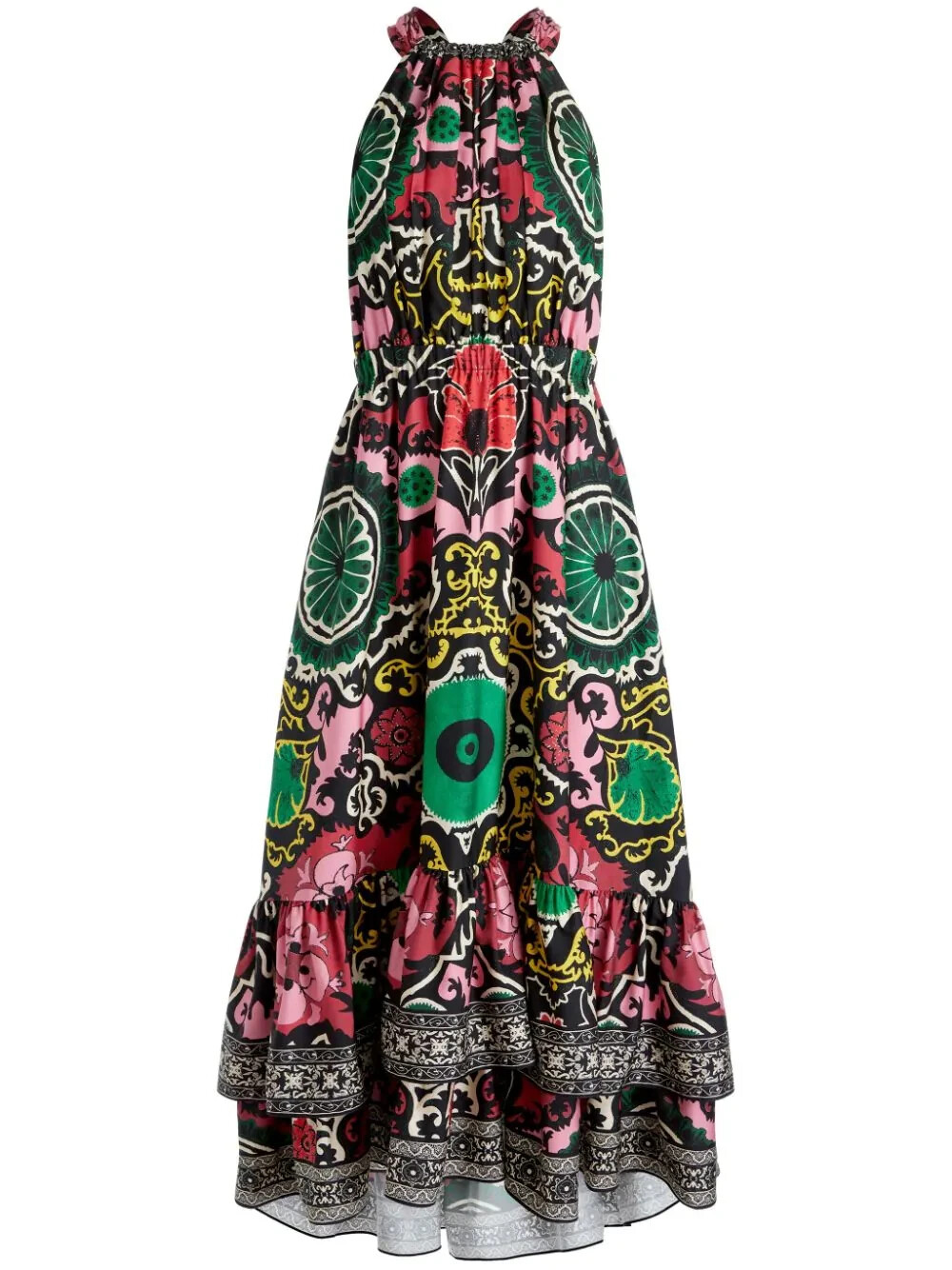 【ALICE + OLIVIA】ラップ風マキシワンピース Dita Maxi Dress In Floral Dreams | Alice + Olivia