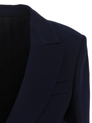 Pre-owned Bottega Veneta Double-breasted Wool Jacket In Blue