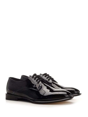 Pre-owned Alexander Mcqueen Slim Tread Lace-up Derbies In Black