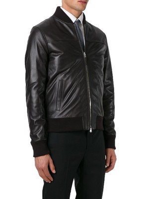 MARKENLOS - UNSERER PRODUKTION - HAND GEMACHT - IT DE HERREN LEDERJACKE BIKER MEN'S LEATHER JACKET COAT HOMME VESTE EN CUIR R38D