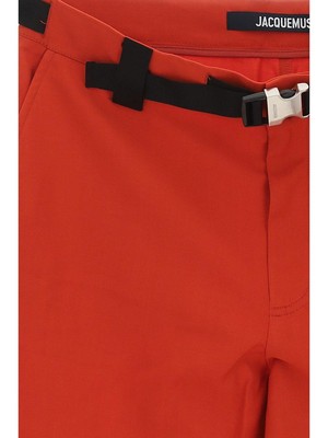 Pre-owned Jacquemus Buckled Shorts In Red