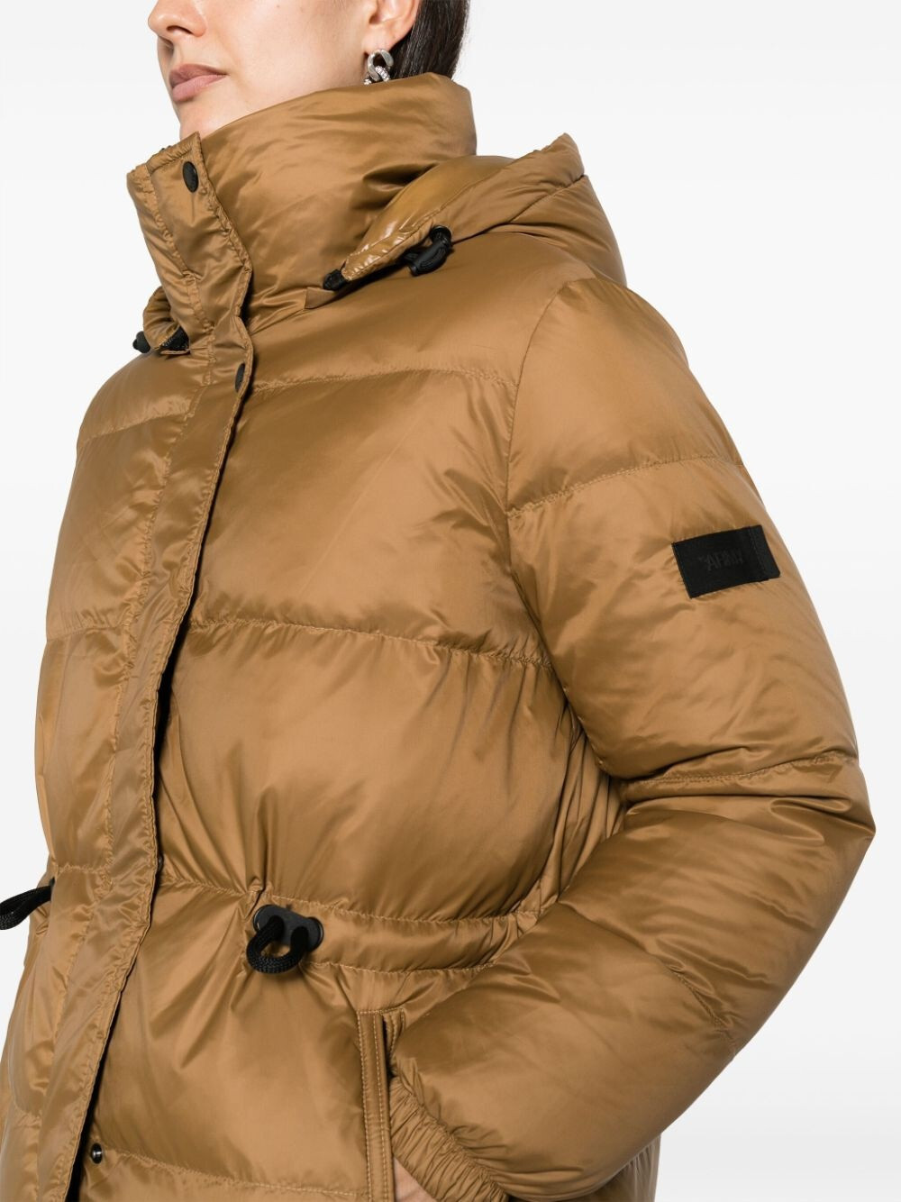 Pre-owned Yves Salomon $1015 Army By  Women's Reversible Puffer Jacket, Caramel, Size-36 In Brown
