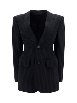 Pre-owned Balenciaga Blazer Jacket In Black/white