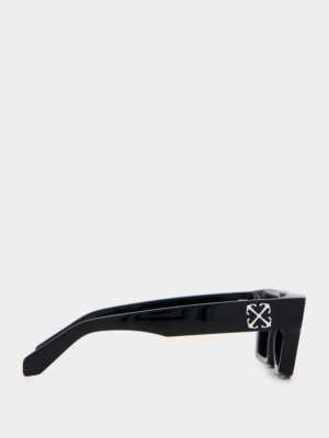 Pre-owned Off-white Oeri126s24pla0011007 Virgil Black Dark Grey Sunglasses