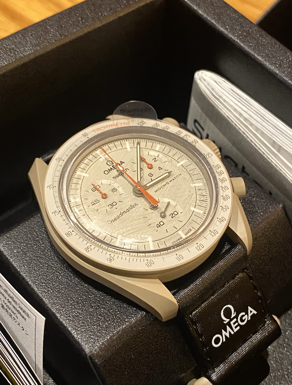 Pre-owned Swatch Omega  Moon Mission To Jupiter Watch In Box