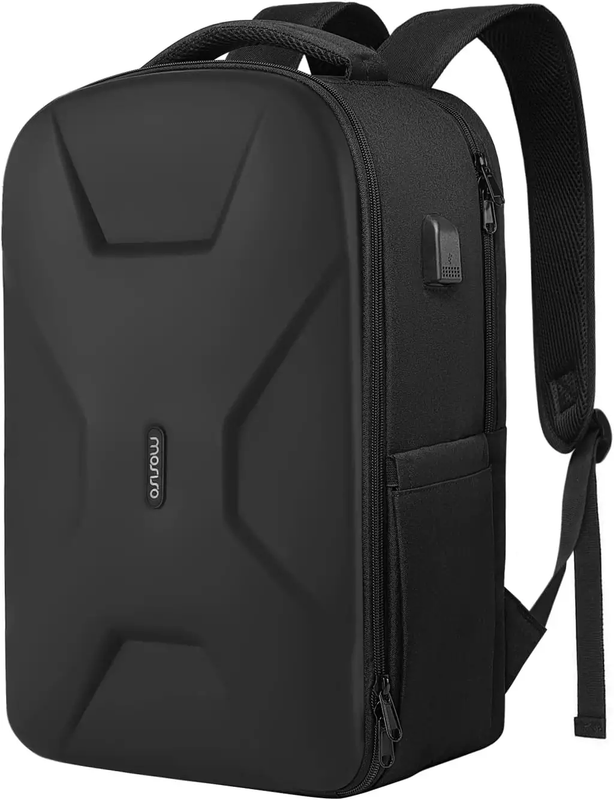 Laptop Backpack w/ USB Charging Port for Women Men Waterproof Hardshell Travel