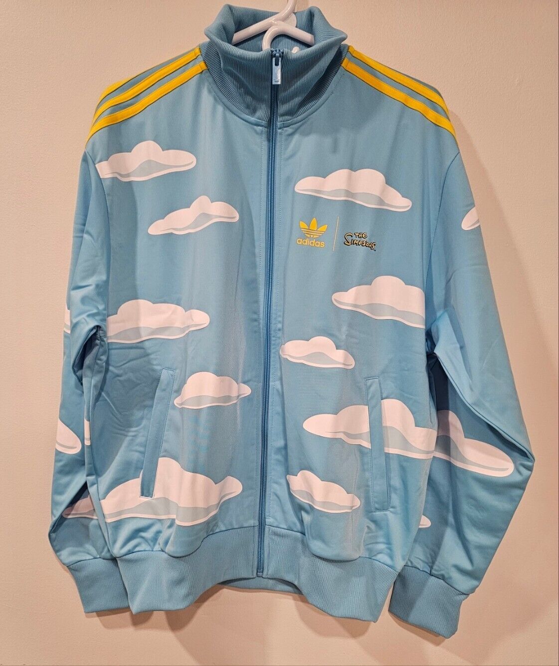SZ S Adidas x Simpsons Firebird Cloud Track Jacket Blue White Yellow IM8031 | eBay SZ S Adidas x Simpsons Firebird Cloud Track Jacket Blue White Yellow IM8031 | eBay