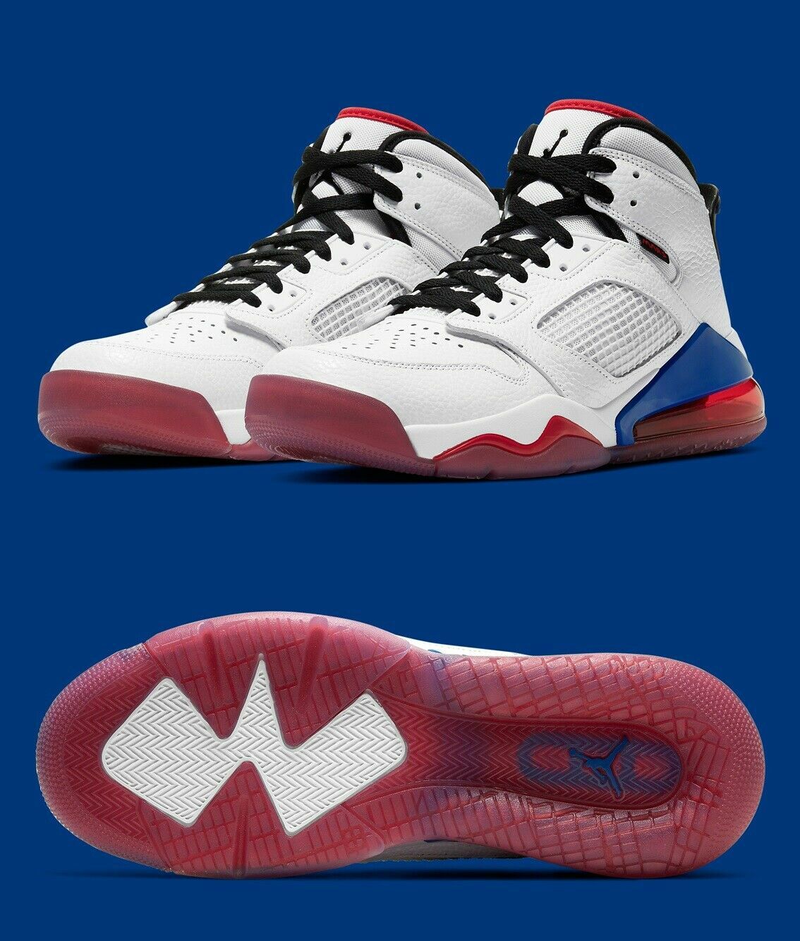 【値下げ】NIKE JORDAN MARS 270 ホワイト/レッド　27cm Jordan Mars 270 White Fire Red ~ Men's High-Top Sneaker