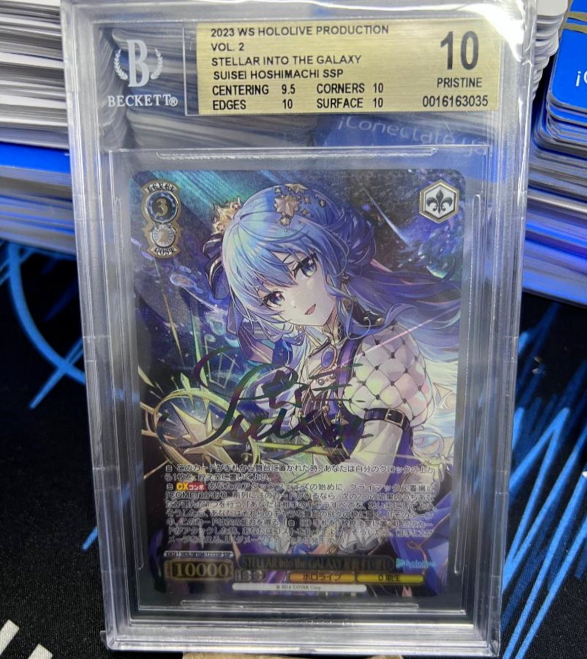 BGS 程よく 10 ブラックラベル】星街すいせい SEC サイン カード BGS 程よく 10 ブラックラベル】星街すいせい SEC サイン カード