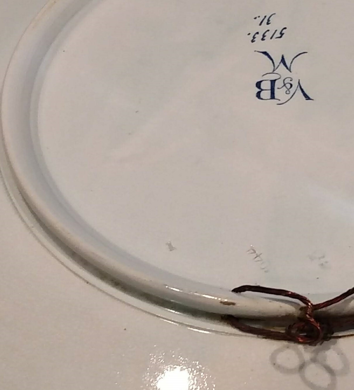 Antique Villeroy & Boch Mettlach Imperial Palace Hanging Plate Plaque Delft