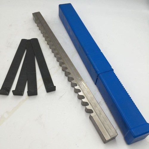 Keyway Broach 5/8" E Push Type HSS Inch Size & Shim Involute Spline