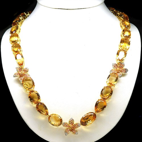 アクセサリー Silver925 citrine quartz necklace Simply Elegant Pendant S925 Silver Natural Citrine Gemstone