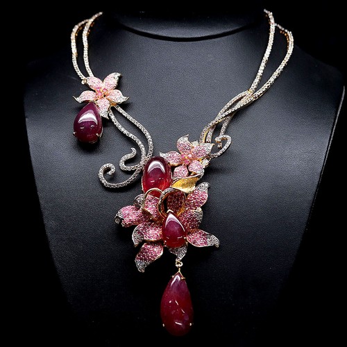 アクセサリー K18 Necklace Natural Ruby Gemstone $_12.JPG?set_id=880000500F