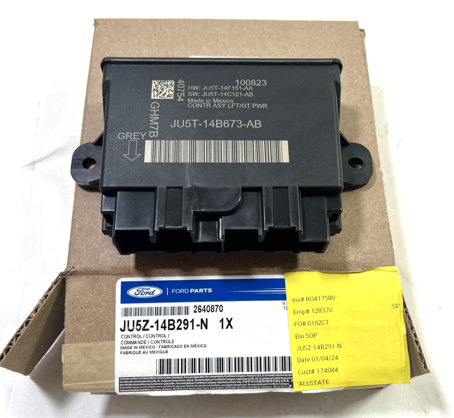 Genuine OEM Ford Rear Control Unit JU5Z14B291N | eBay Genuine OEM Ford Rear Control Unit JU5Z14B291N | eBay