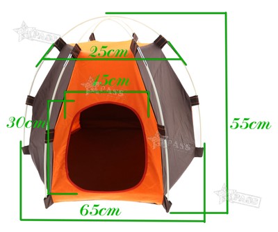 Folding Portable Pet Tent Camp Puppy Dogs Cats Bed Outdoor House Waterproof