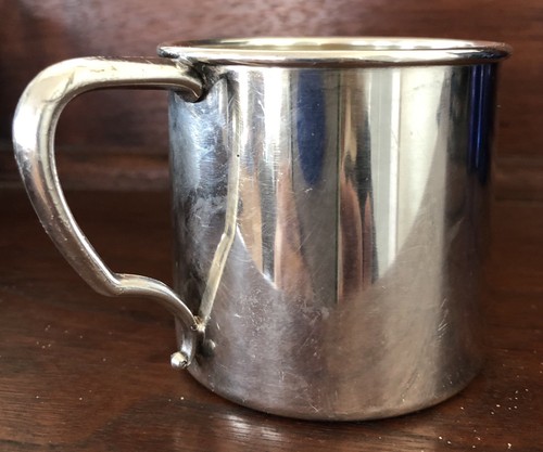 Vintage Baby or Childs Silver Plated Cup - Oneida Community TUDOR PLATE