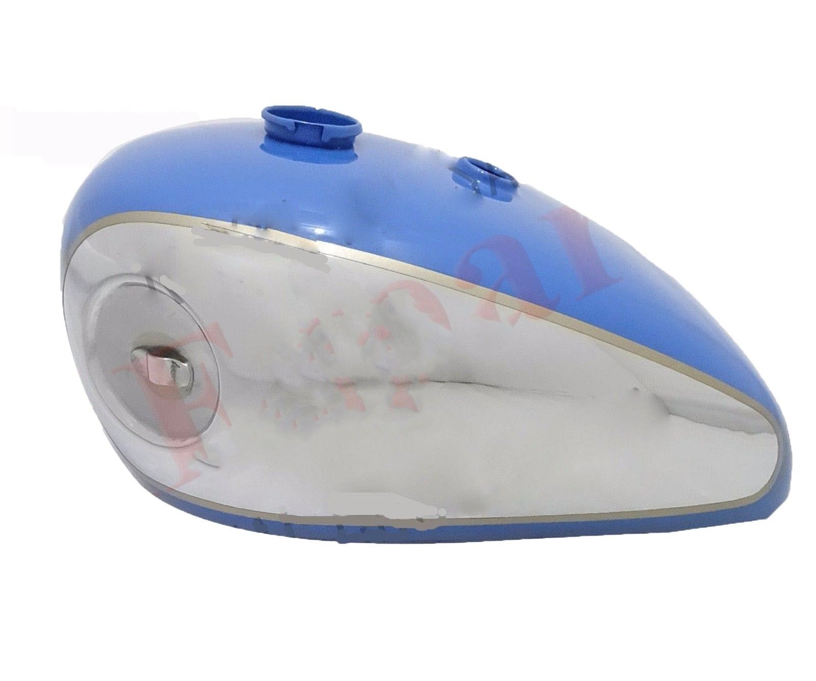 BSA B33 Swinging Arm 1955 Blue Painted Chrome Petrol Gas Fuel Tank 2 GAL 
