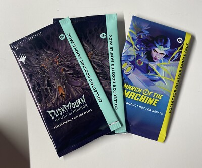 3x MTG Collector Booster SAMPLE Packs (2x DSK, 1x MOM) *NEW SEALED* No Reserve
