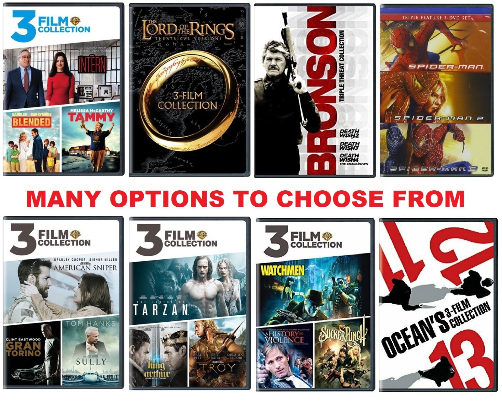3 Film Collection * MANY OPTIONS TO CHOOSE FROM * with Fast