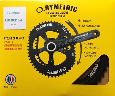 Osymetric Aluminum BCD110mm 5Bolt 52T Outer Chainring For Shimano//Sram #264001