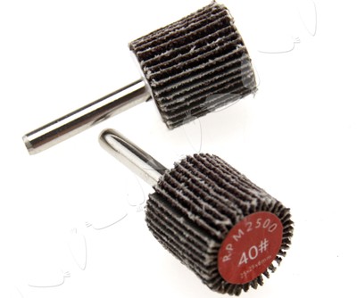2pcs Flap Wheel Disc Sanding 25x25mm Abrasive for Drill 6mm Shank 40//80 Grit