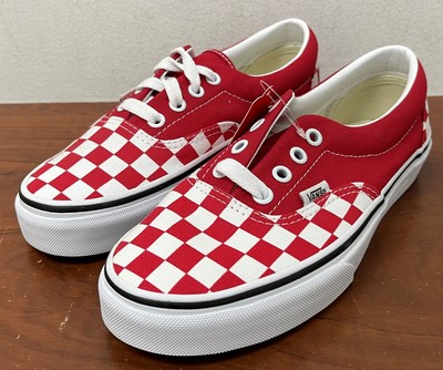 

Big Kids Vans Era (шахматная доска) Racing Red, Era Checkerboard