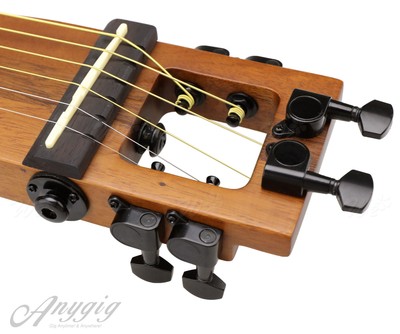 Anygig AGS Full Length Left Handed Traveler Protable Guitar 6 String Brown Color