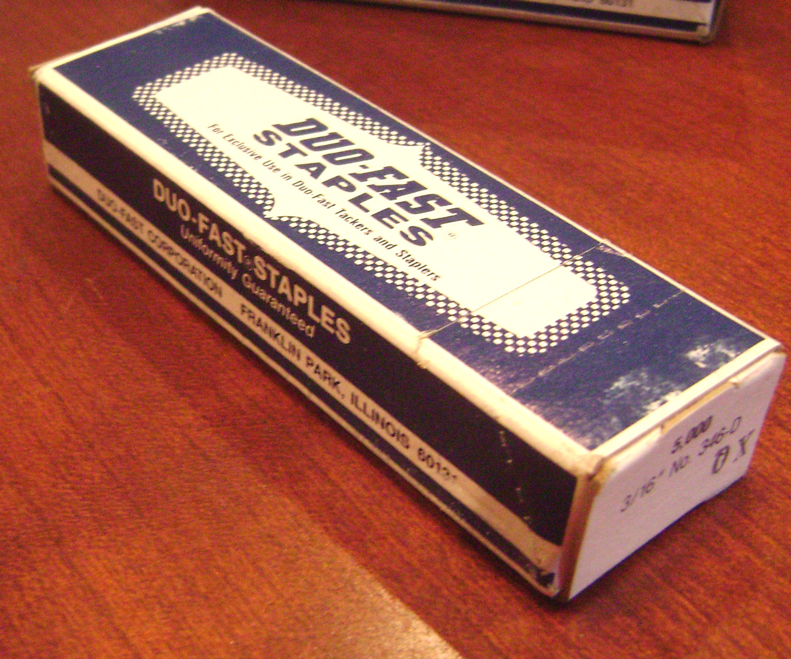 3/16" Duo-Fast STAPLES ---- 5000 Count ---- # 346 DOX