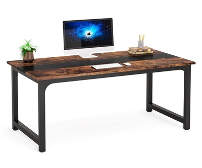 Modern Computer Desk, 63 x 31.5 inch Large Office Desk Computer Table Study W...