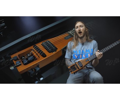 Anygig AGB Full Scale Length Left Hand 4 String Bass Guitar Portable Black Brown