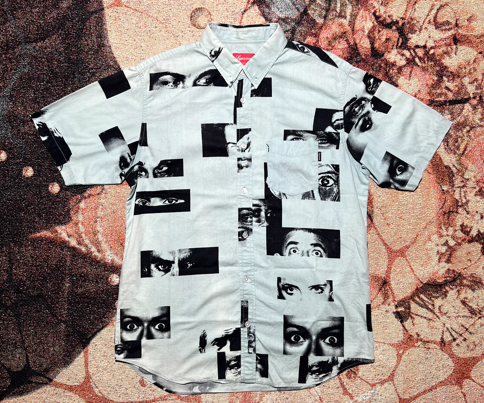 supreme Eyes Rayon S/S Shirt ブラック