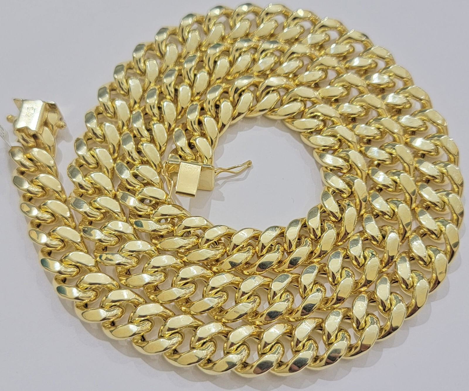 Pre-owned My Elite Jeweler 12mm Cuban Link Chain 10k Yellow Gold Mens Necklace 26" Box Clasp Real 10kt Sale