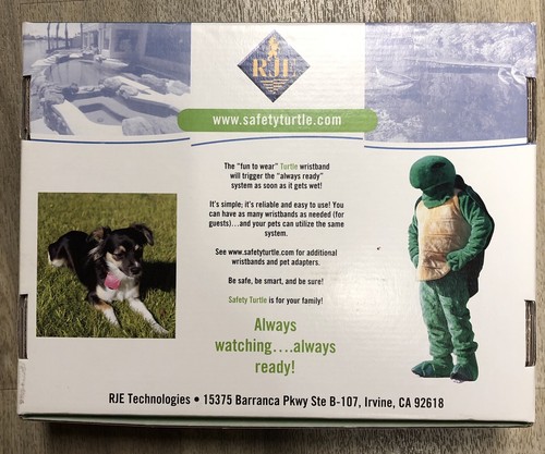 NEW Safety Turtle Child / Pet Immersion Pool/Water Alarm Kit Plus Wristband B102