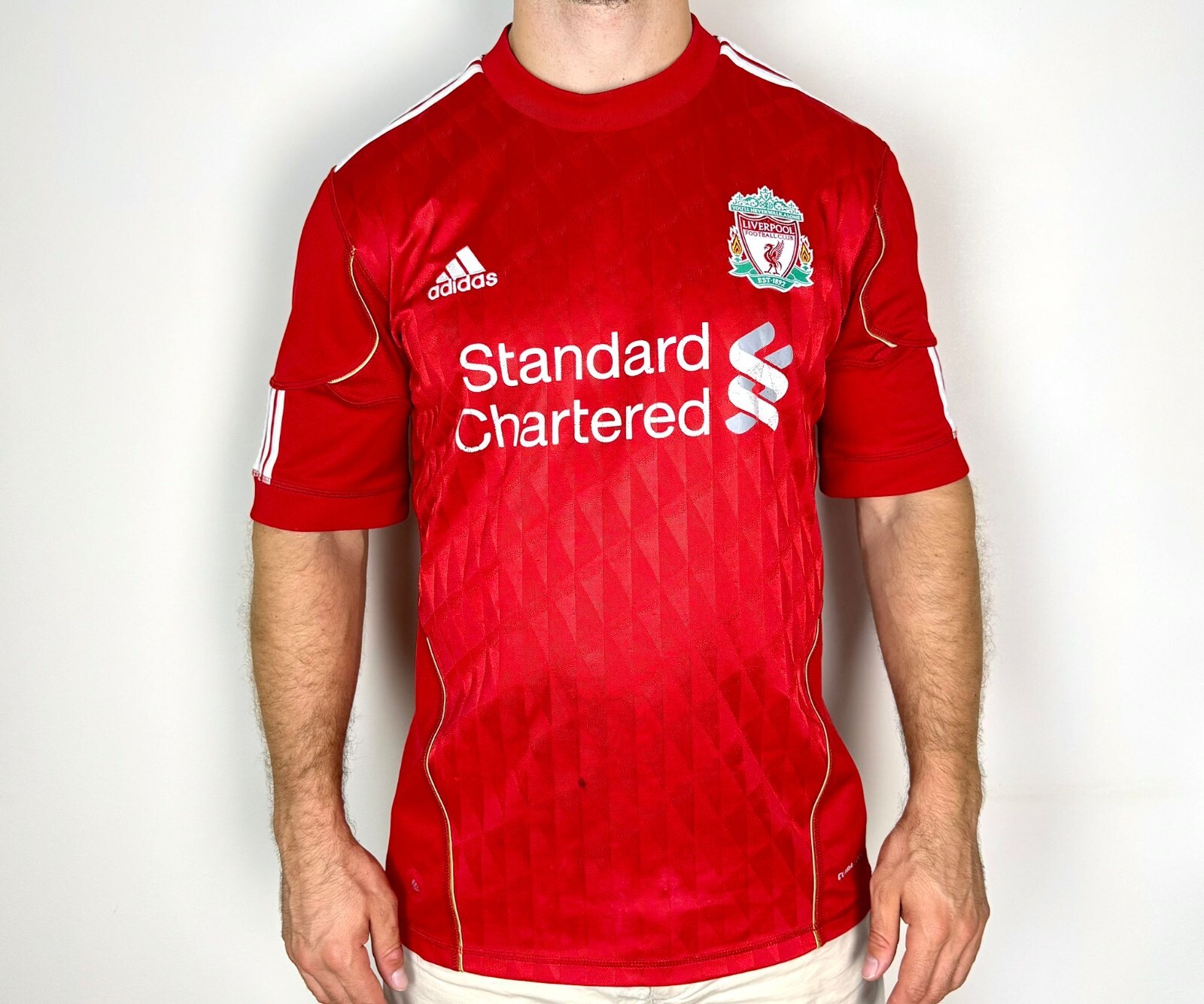 Liverpool 2010 2012 adidas football shirt soccer jersey M
