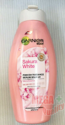 Garnier Body Sakura White Pinkish Radiance Serum Milk UV Sakura Essence 120ml.