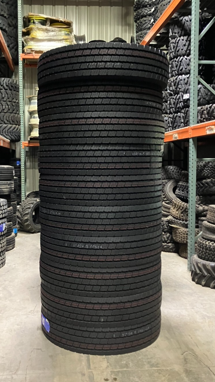 8 New Tires 11 R 22.5 Samson Open Shoulder Drive 16 ply GR