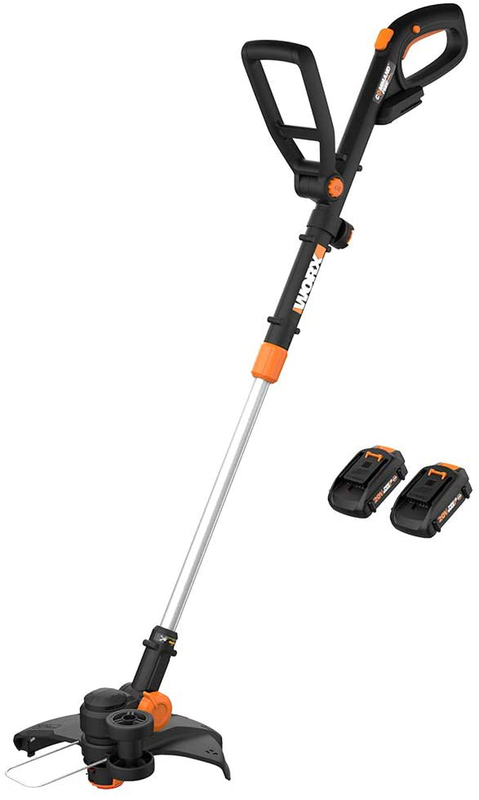 12 Inch Grass Trimmer/Edger/Mini-Mower 2 Batteries & Charger Inc. Black Orange