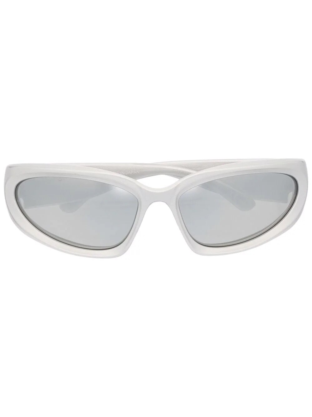 【BALENCIAGA】 SWIFT OVAL Swift Oval Sunglasses in Silver | Balenciaga US